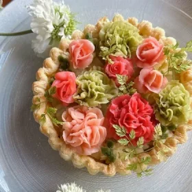 野菜のお花絞りレッスンを本格的に開始いたします